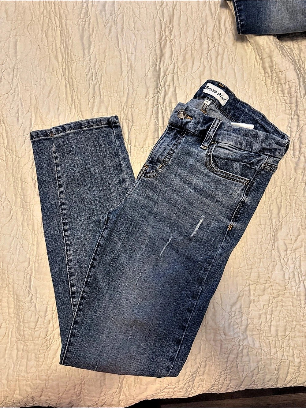 Studio Blue Skinny Jeans Waist 28 in Blue